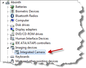 Ticklish Techs » Blog Archive » Lenovo Integrated Camera again on Windows 7