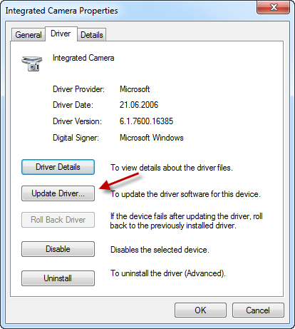 Ticklish Techs » Blog Archive » Lenovo Integrated Camera again on Windows 7